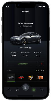 MPS app item selection screen